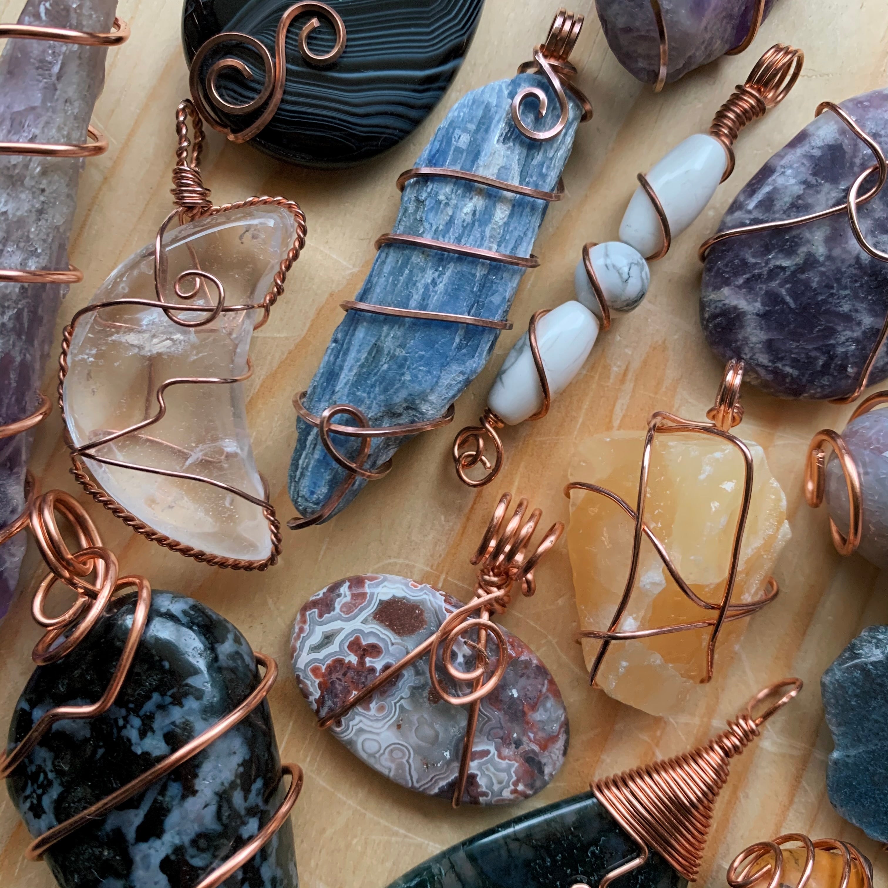 Crystal Rings | Healing Stone Rings In Wire Wrapped, Bands, & Points - Foto 6