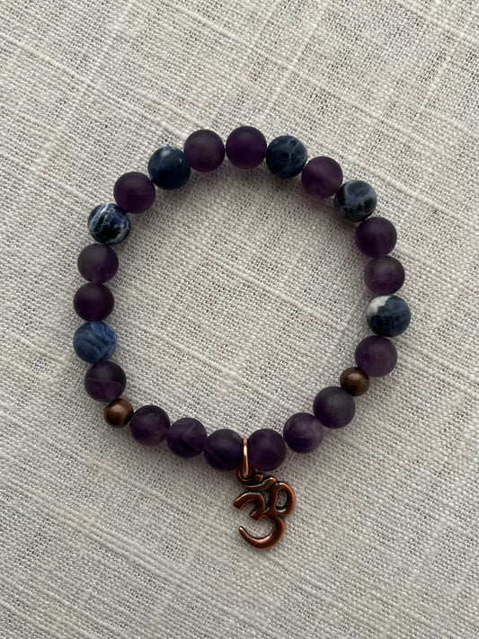 Amethyst with Sodalite Bracelet