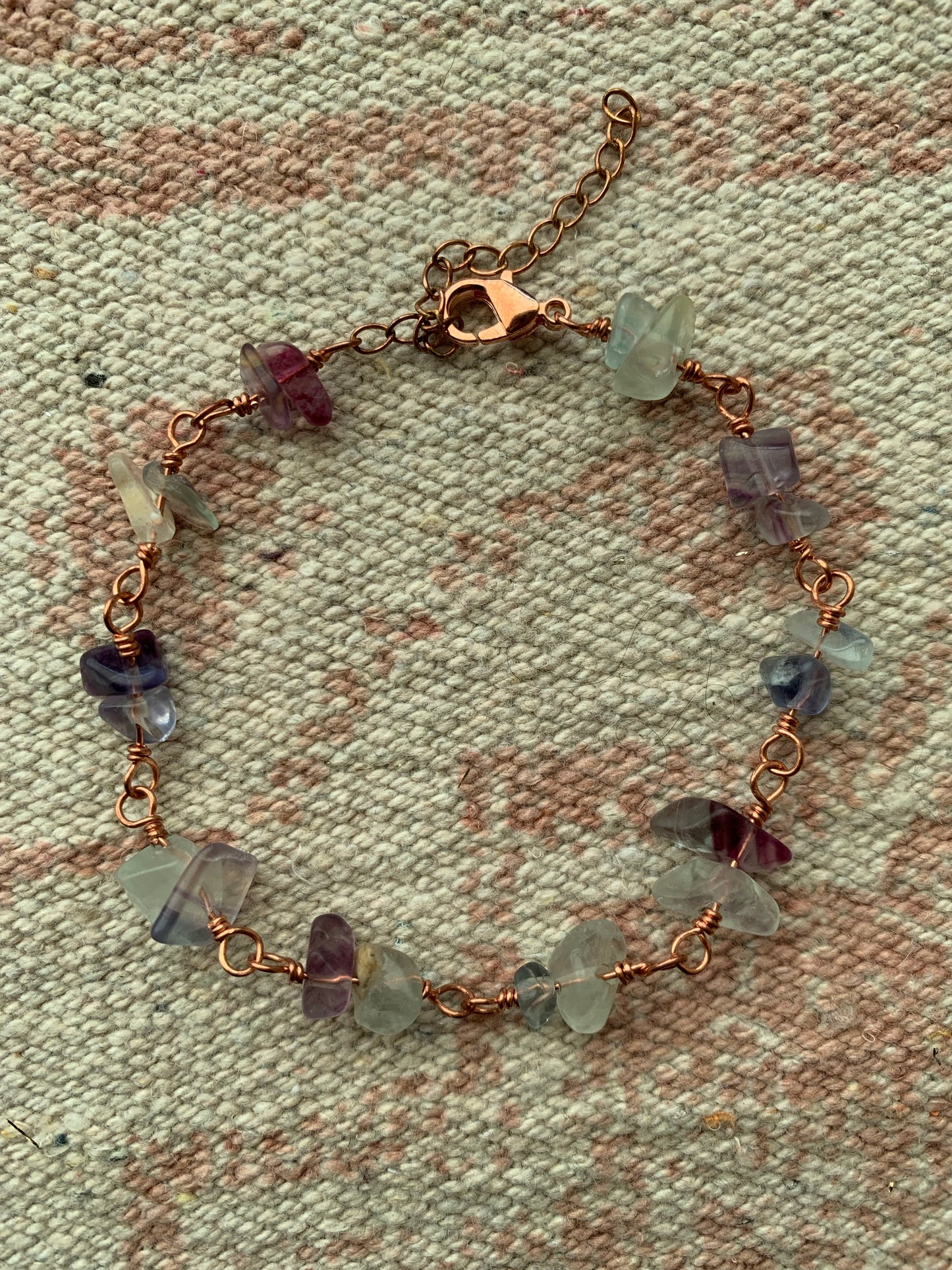 Fluorite Bracelet Link