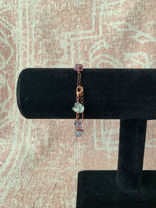 Fluorite Bracelet Link