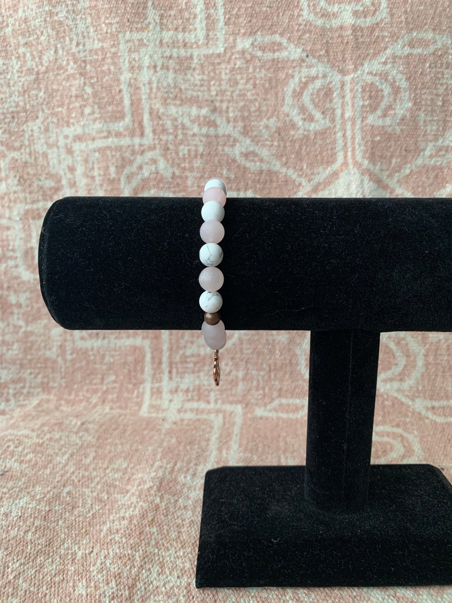 Rose Quartz with Howlite Bracelet