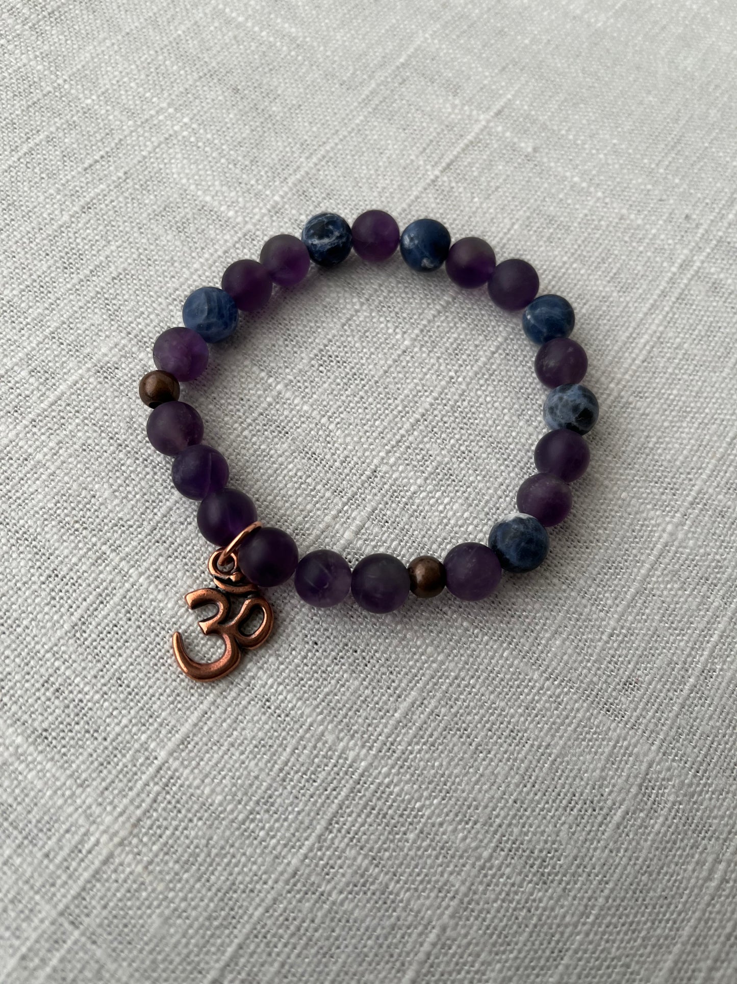 Amethyst with Sodalite Bracelet
