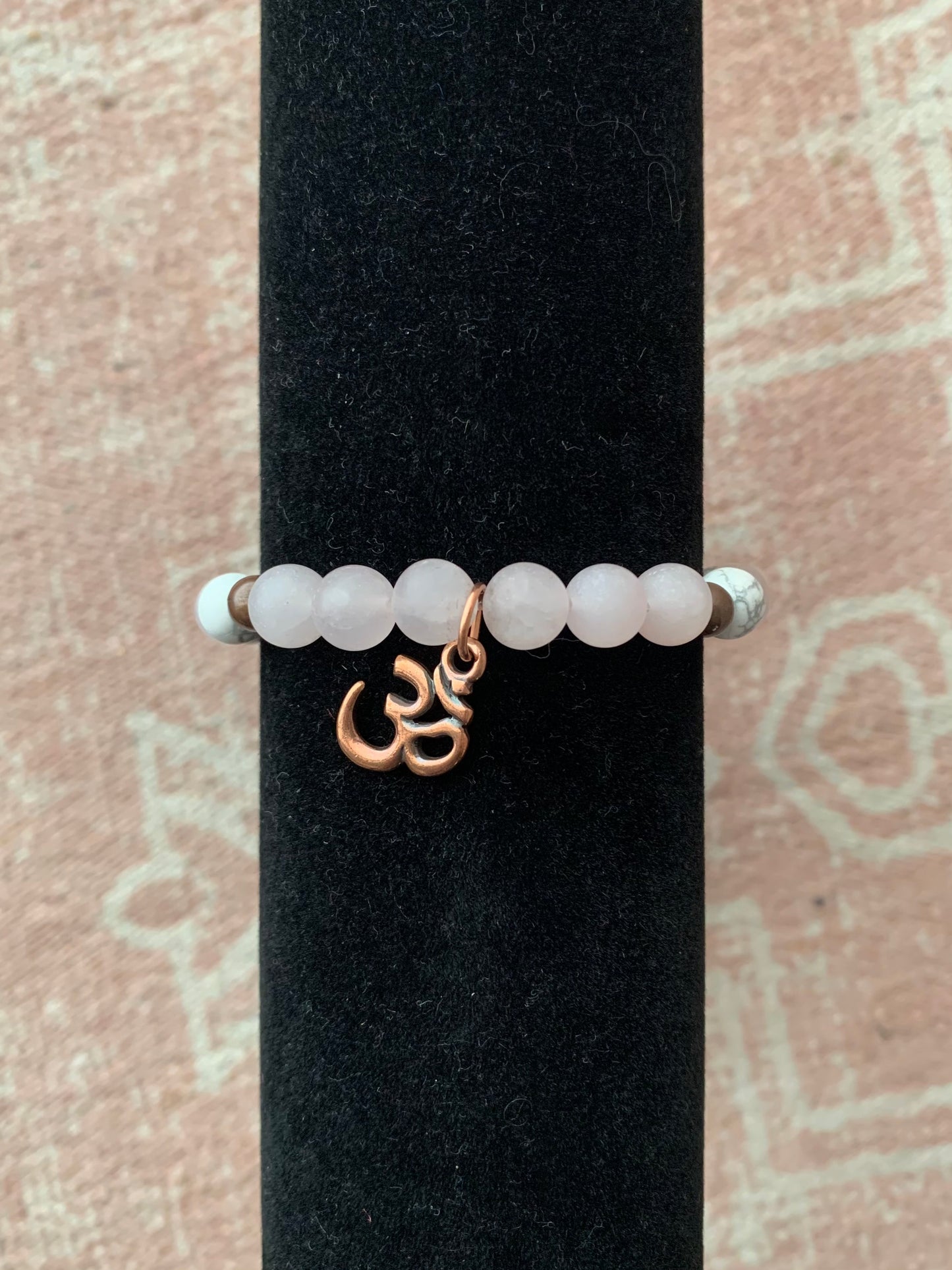 Rose Quartz with Howlite Bracelet