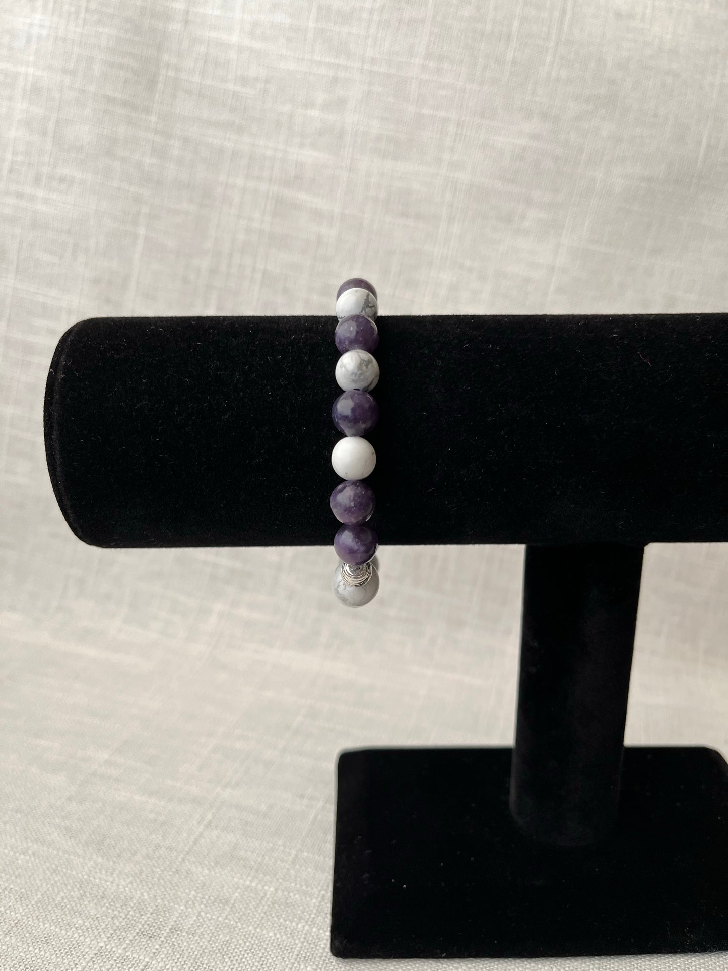 Large Howlite with Lepidolite Bracelet