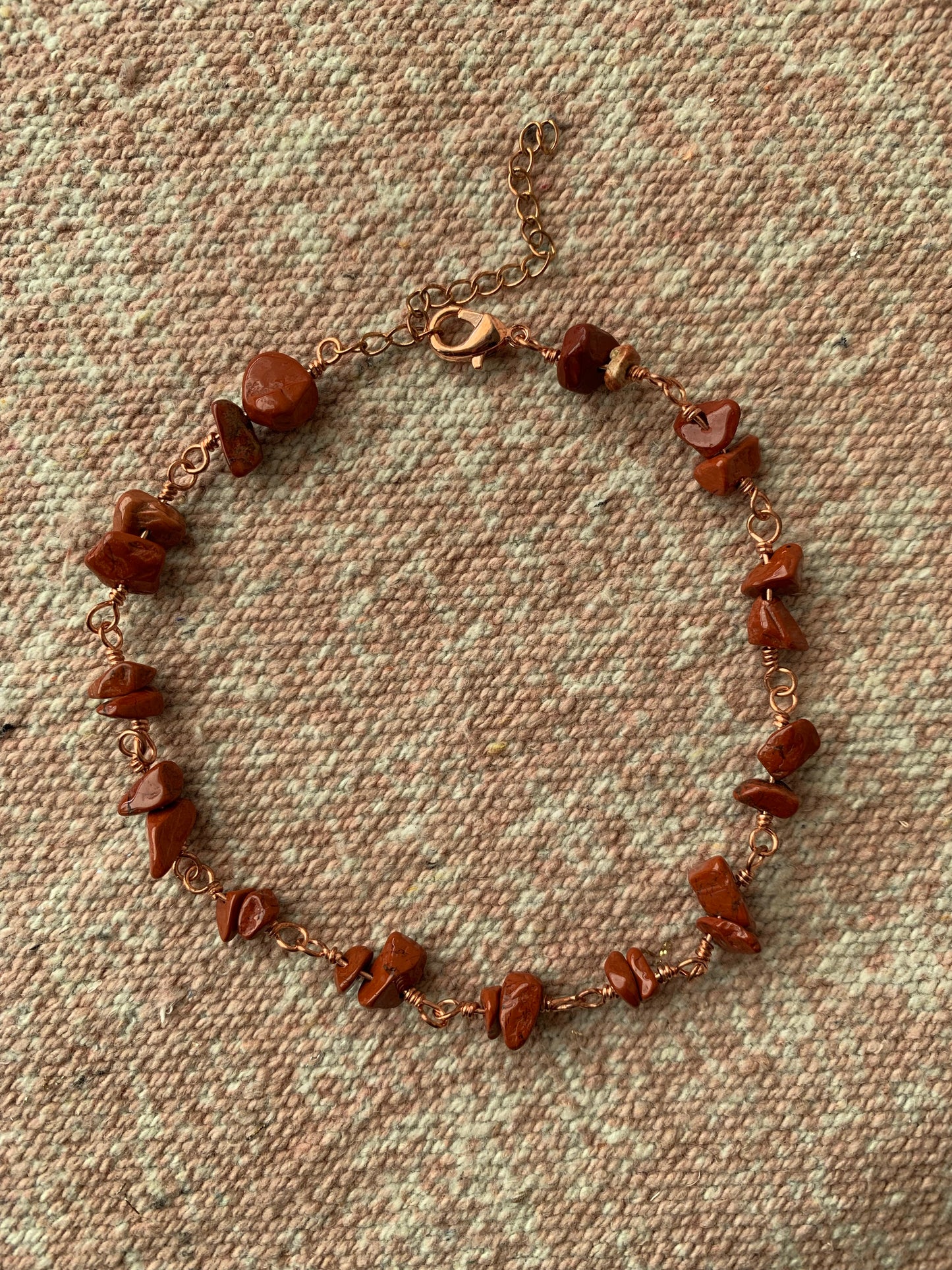 Red Jasper Anklet