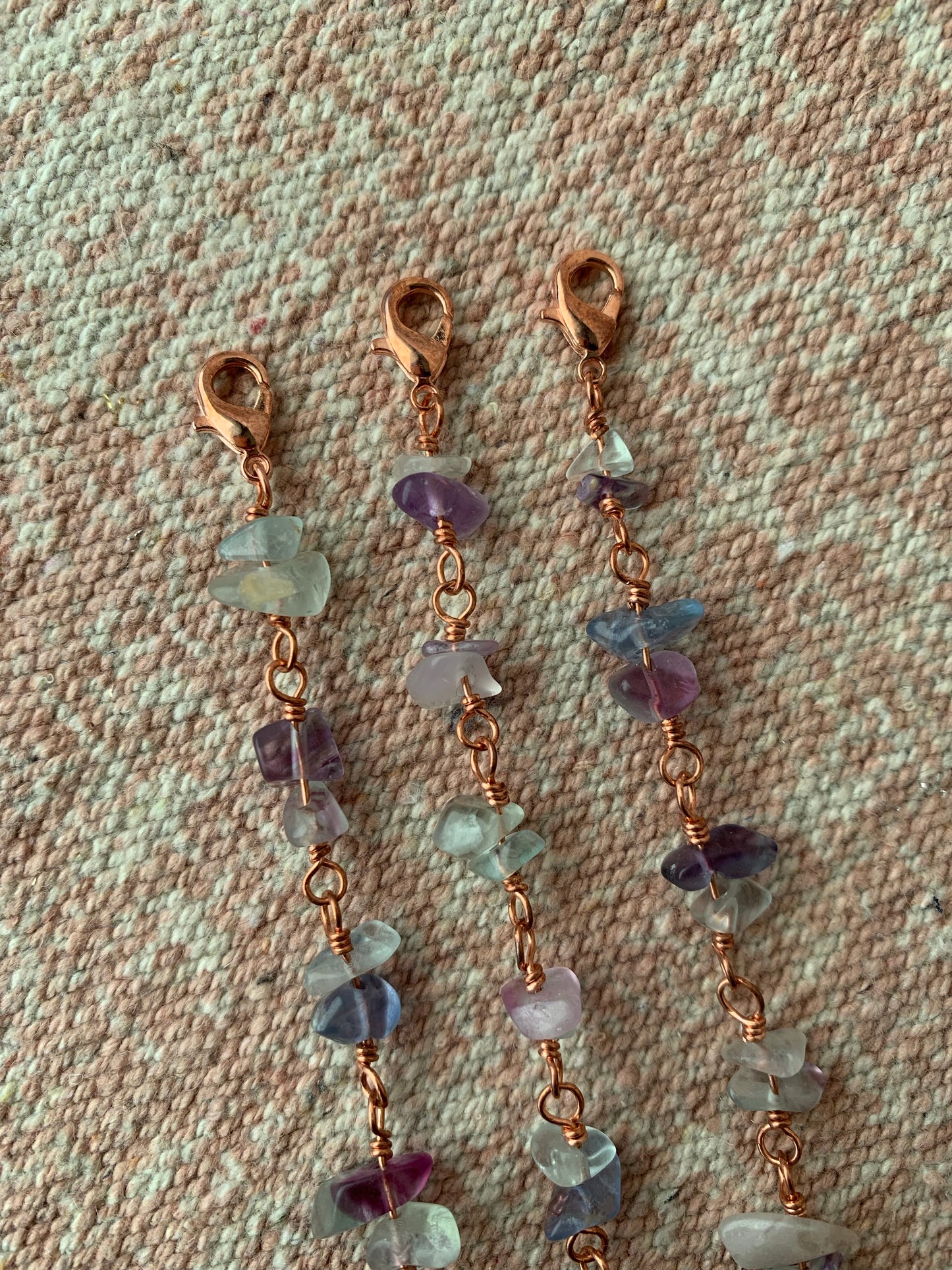 Fluorite Bracelet Link
