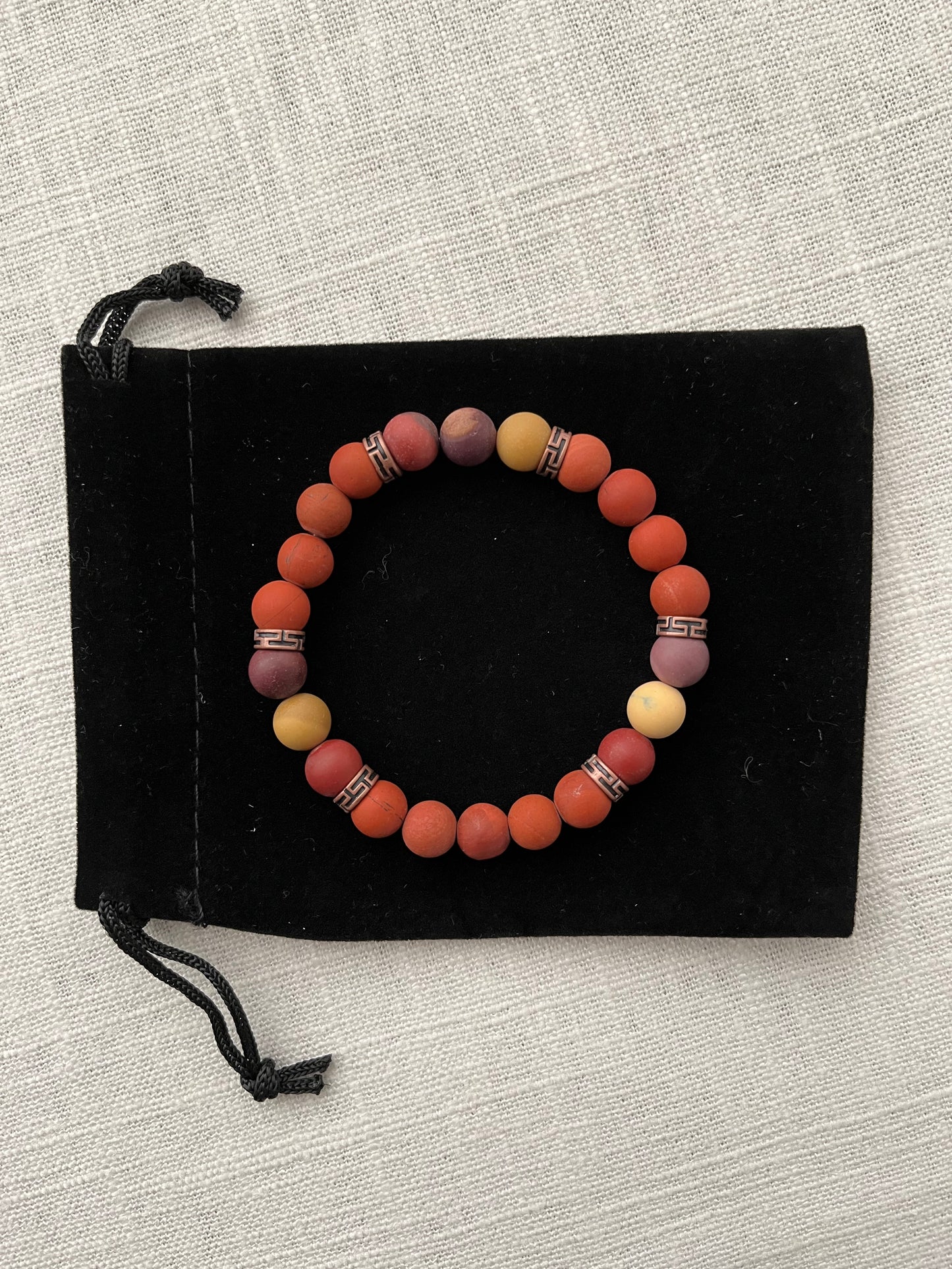 Red Jasper with Mookaite Bracelet