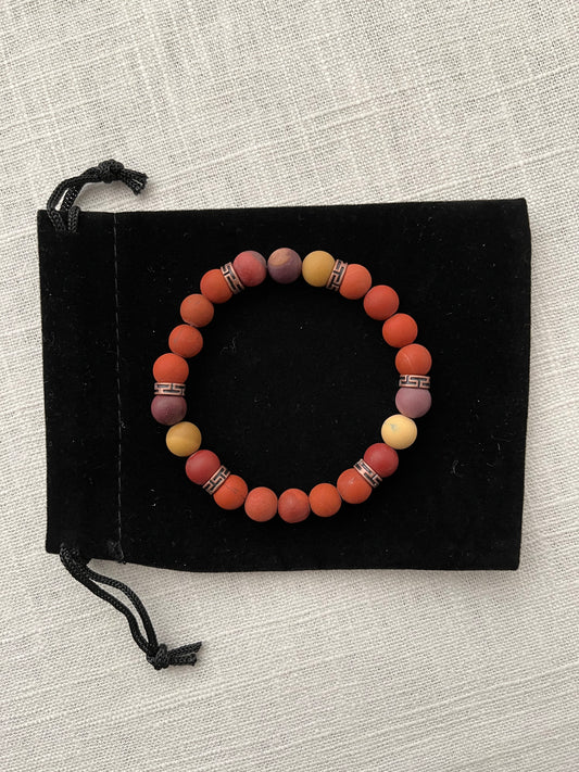 Red Jasper with Mookaite Bracelet