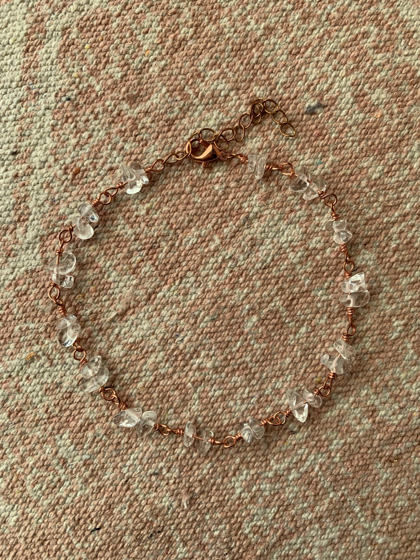 Clear Quartz Anklet