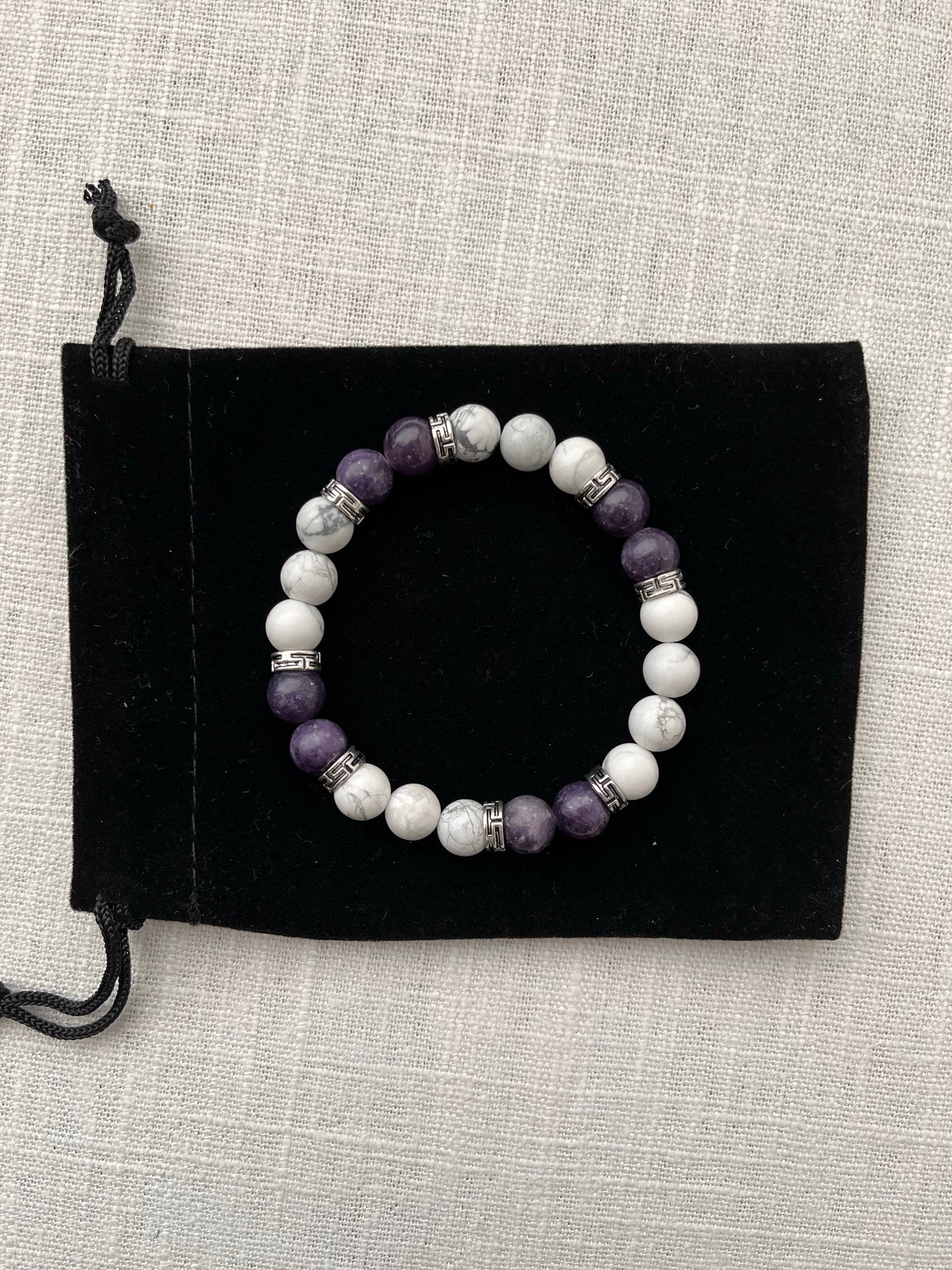 Howlite with Lepidolite Bracelet