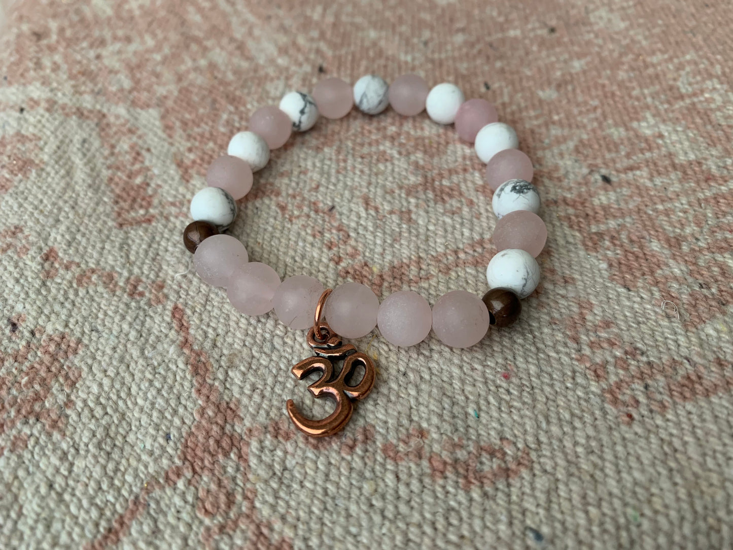 Rose Quartz with Howlite Bracelet