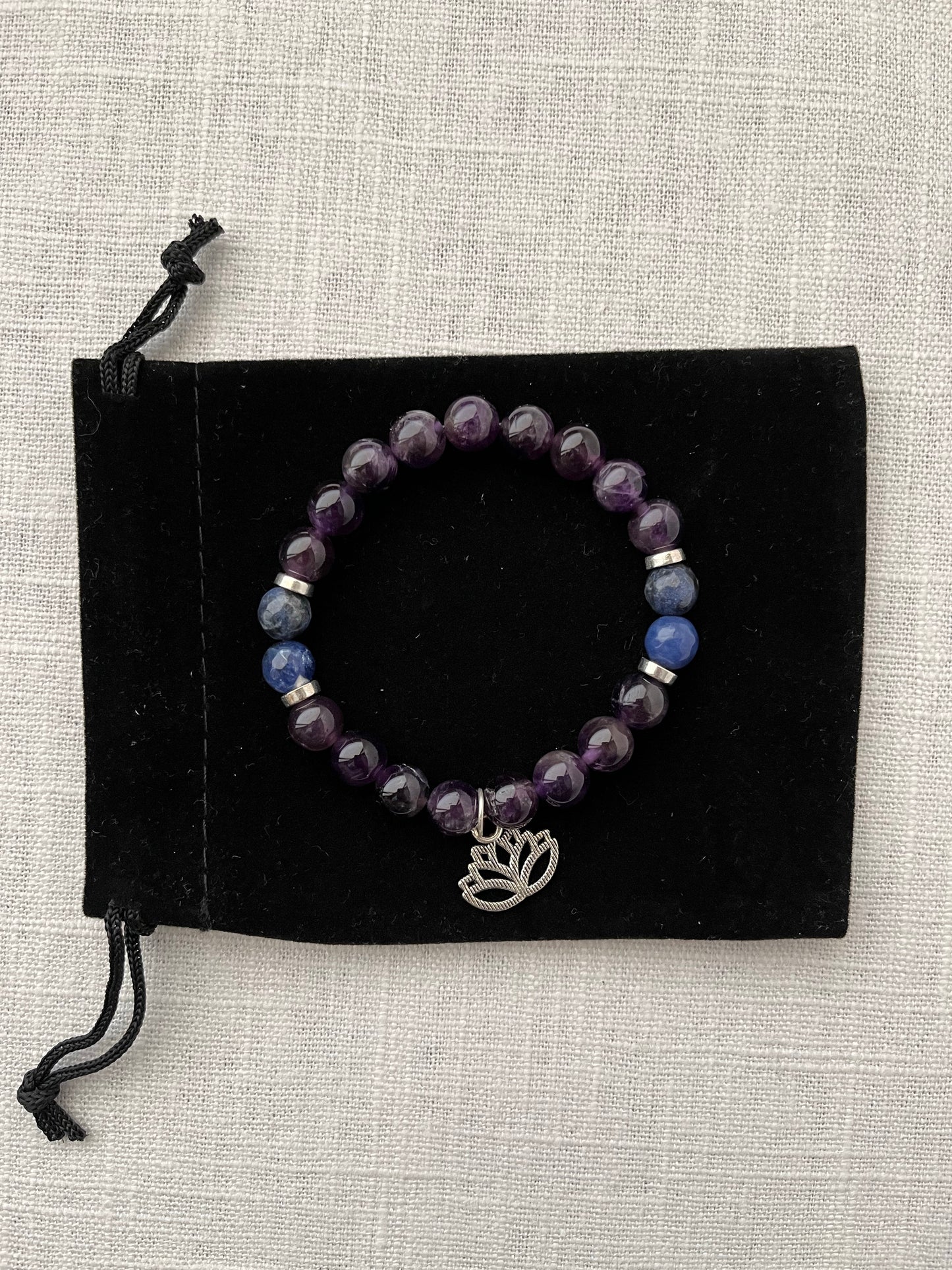 Amethyst with Sodalite Bracelet