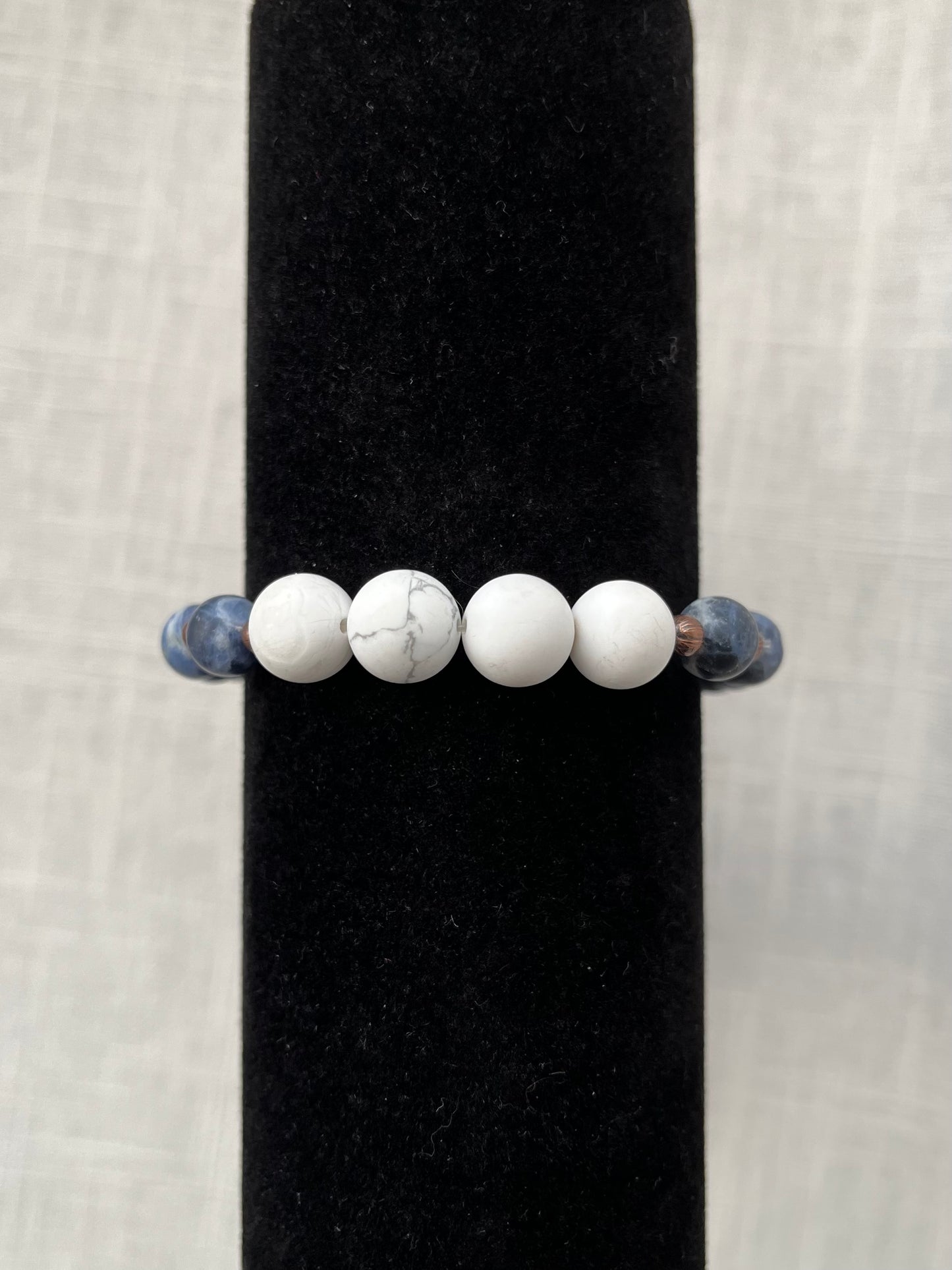 Large Sodalite with Howlite Bracelet