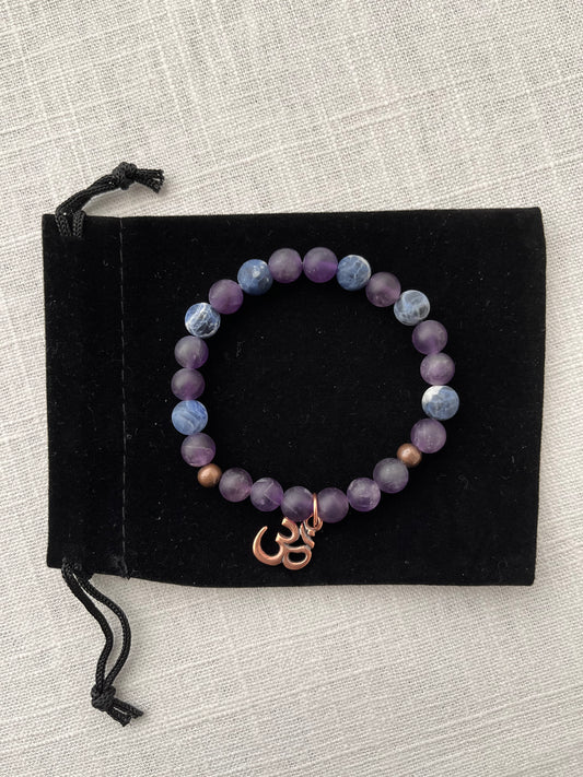 Amethyst with Sodalite Bracelet