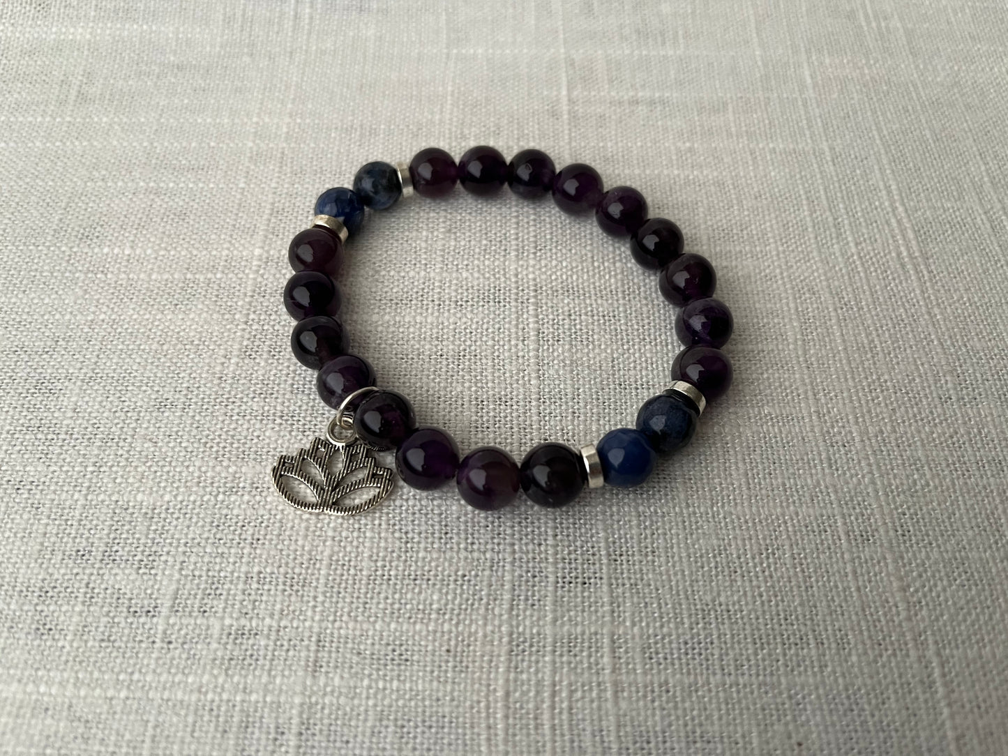 Amethyst with Sodalite Bracelet