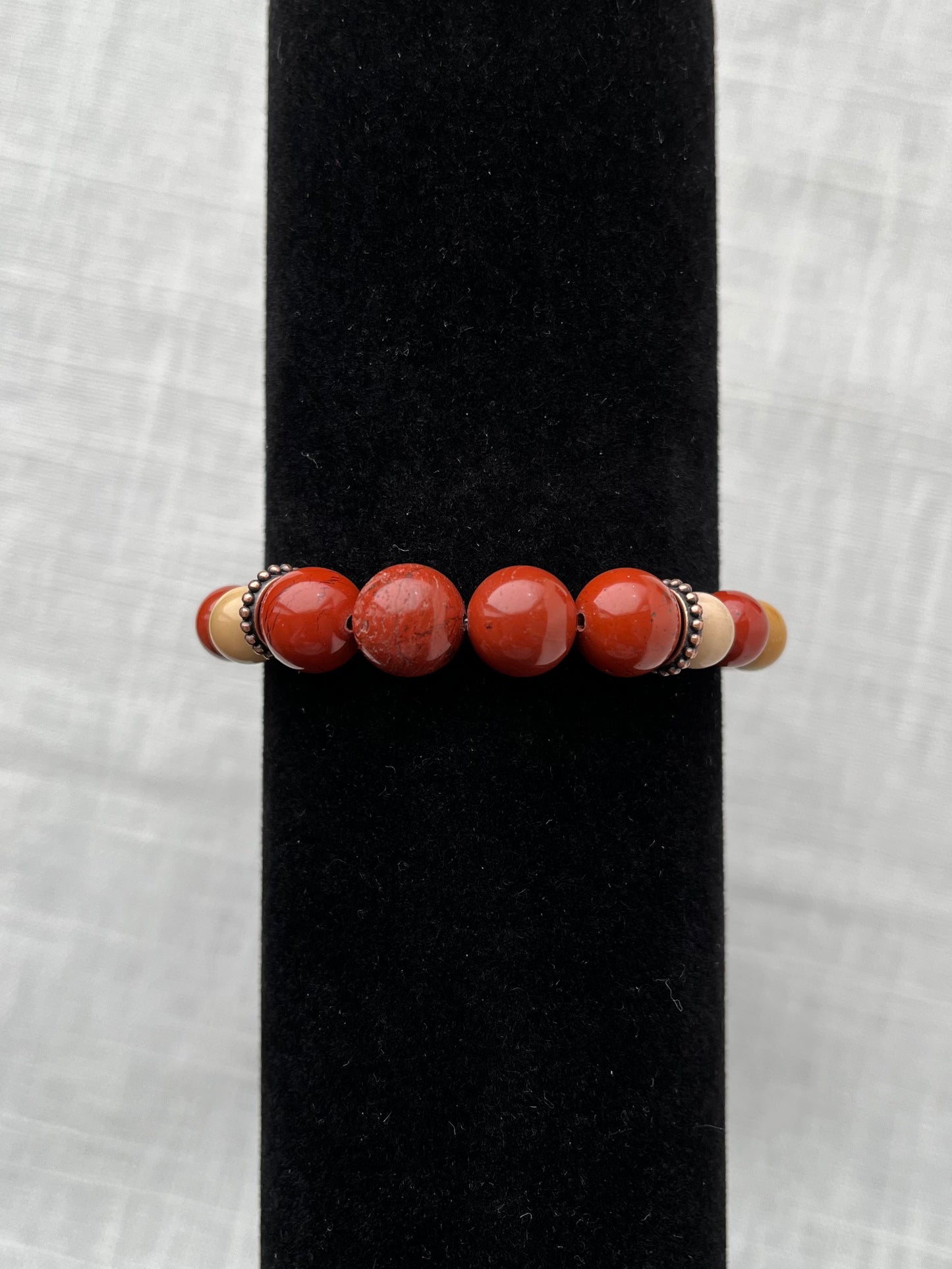 Mookaite with Red Jasper Bracelet