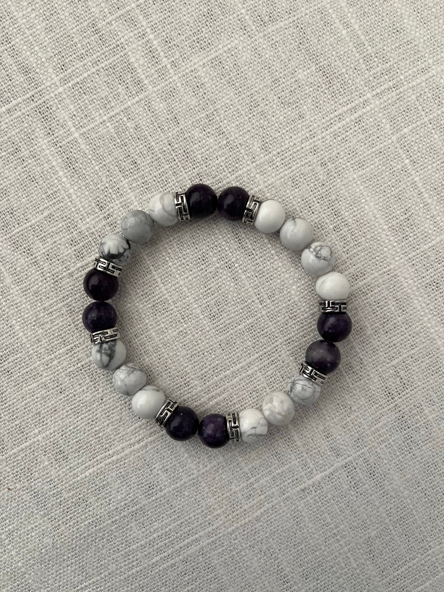 Howlite with Lepidolite Bracelet