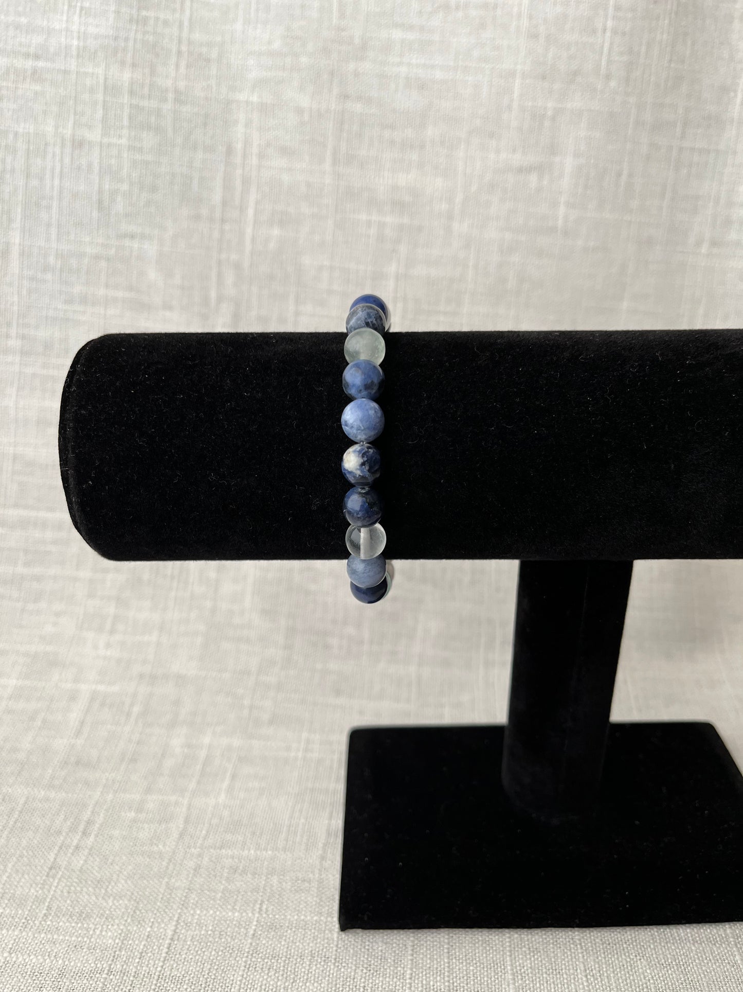 Large Sodalite with Fluorite Bracelet