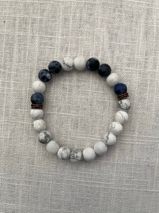 Howlite with Sodalite Bracelet