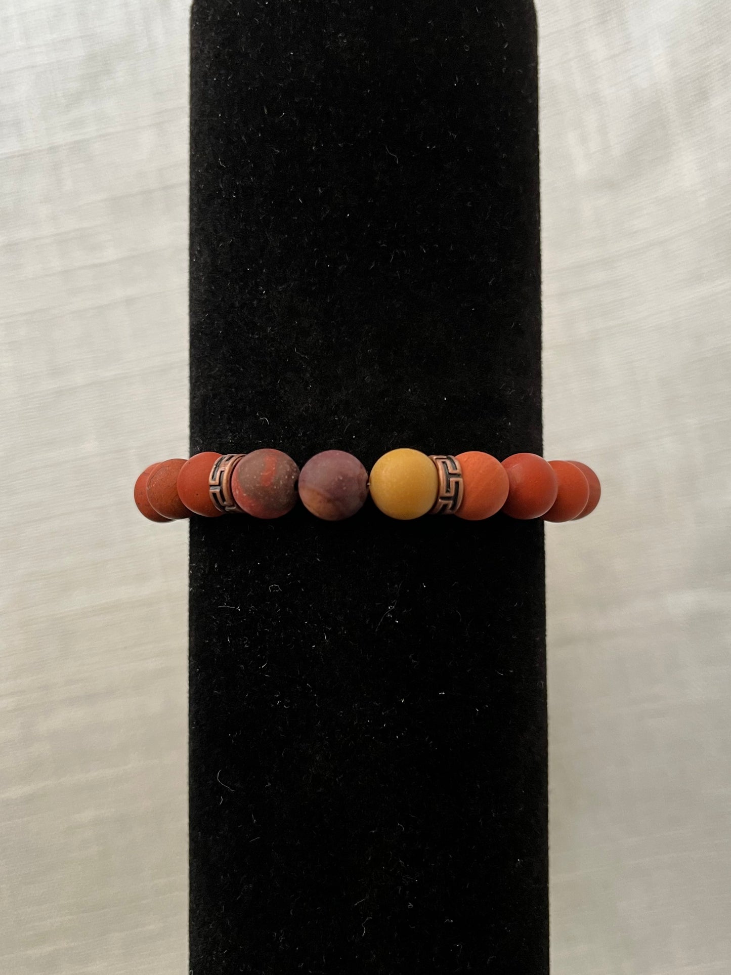 Red Jasper with Mookaite Bracelet