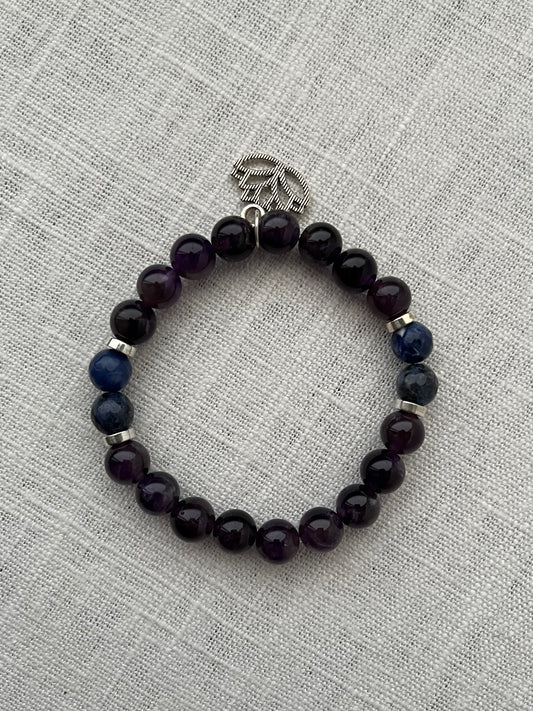 Amethyst with Sodalite Bracelet