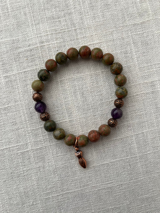 Unakite Bracelet