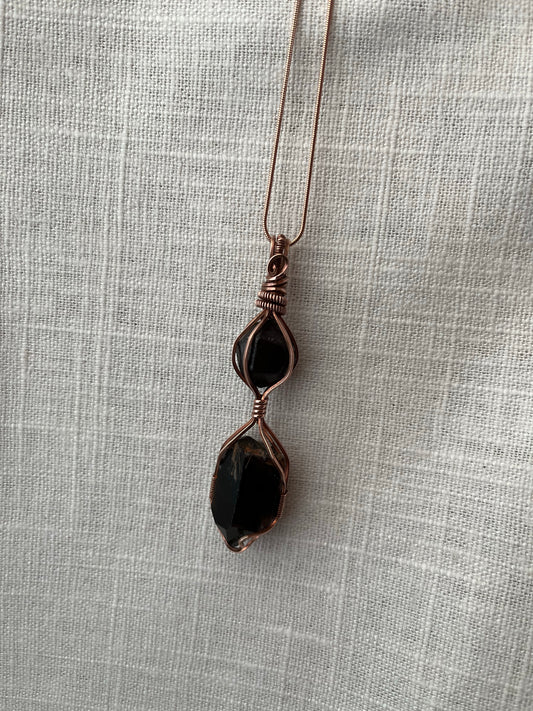 Smoky Quartz & Garnet